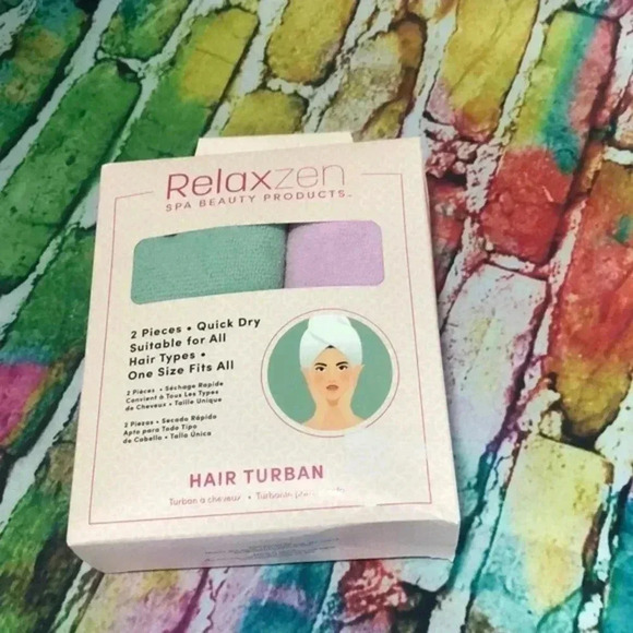 Hair Turban 2 pack quick dry suitable for all hair types - Picture 1 of 4